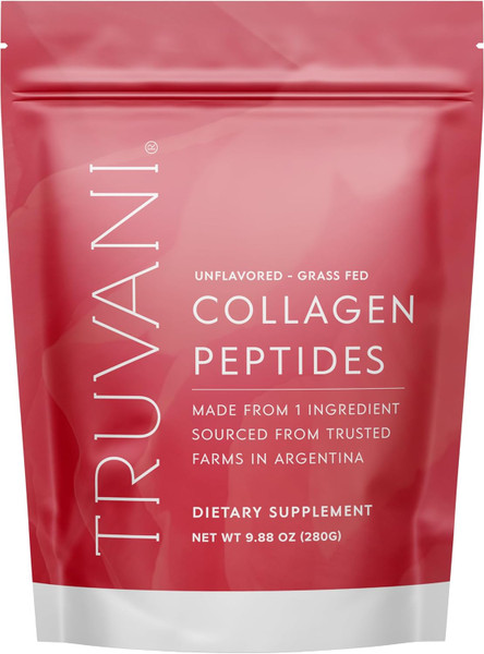 Truvani Hydrolyzed Collagen Peptides Unflavored - 9.88 Oz
