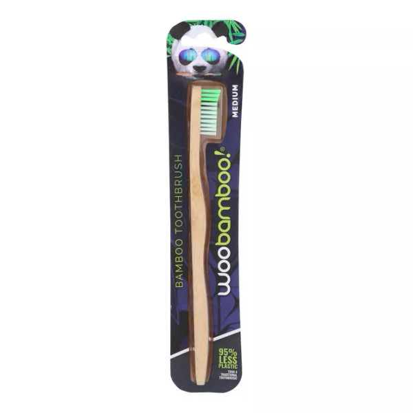 Woobamboo Medium Bristles Bamboo Toothbrush - 1 Ct