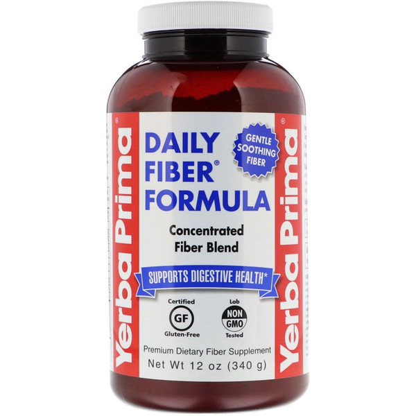 Yerba Prima Daily Fiber Formula Powder - 12 Oz