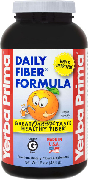 Yerba Prima Orange Daily Fiber Formula - 1 Lb