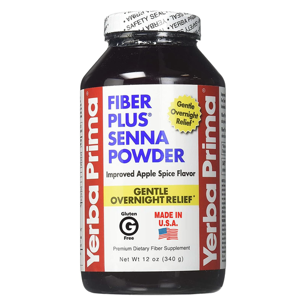 Yerba Prima Fiber Plus Senna Powder - 12 Oz
