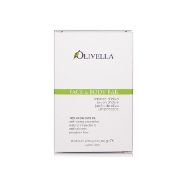 Olivella All Natural 100% Vigin Olive Oil Face & Body Soap, Original 5.29 Oz