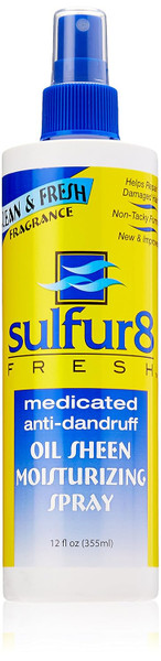 Sulfur 8 Fresh Oil Sheen Moisturizing Spray - 12 fl Oz