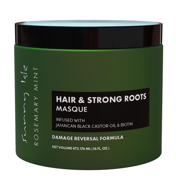 Sunny Isle Rosemary Mint Hair and Strong Roots Masque - 16 fl oz