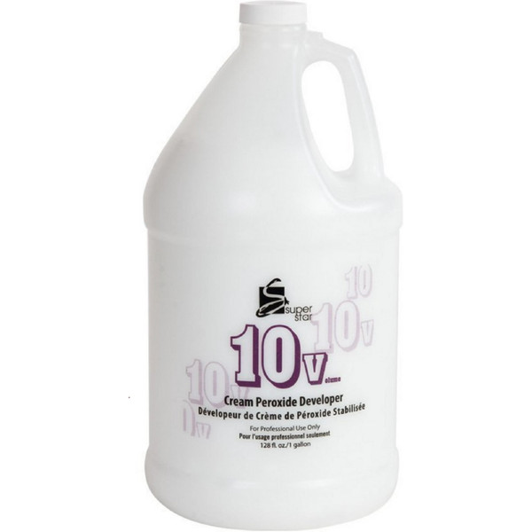 Super star 10 Volume Stabilized Cream Peroxide Developer - 128 fl oz