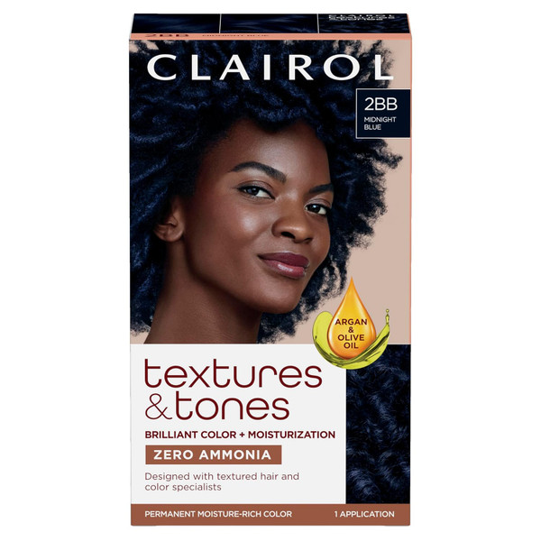 Clairol Textures & Tones 2BB Midnight Blue Hair Color - 1 Ct