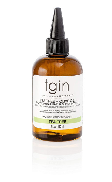 Tgin Tea Tree + Olive Oil Detoxifying Hair & Scalp Serum - 4 fl oz