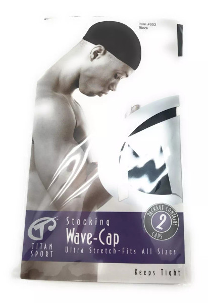 Titan Stocking Wave Cap Black - 1 Ea