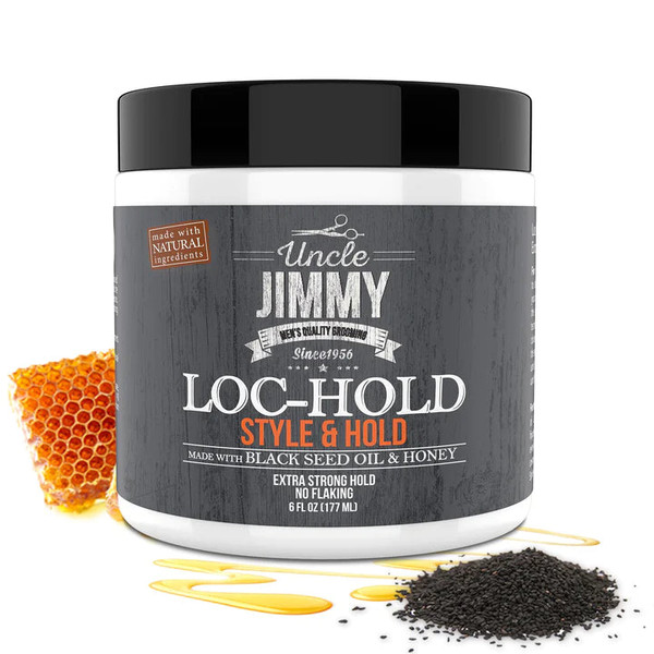 Uncle Jimmy Loc-Hold Hair Pomade& Wax - 6 fl oz