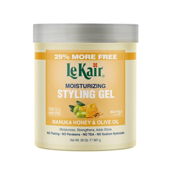 LeKair Styling Gel Manuka Honey & Olive Oil - 20 oz