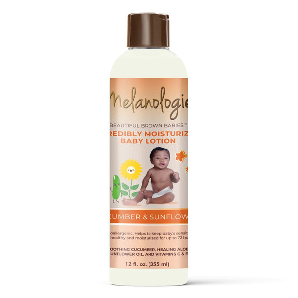 Melanologie Moisturizing Baby Lotion Cucumber and Sunflower - 12 fl Oz