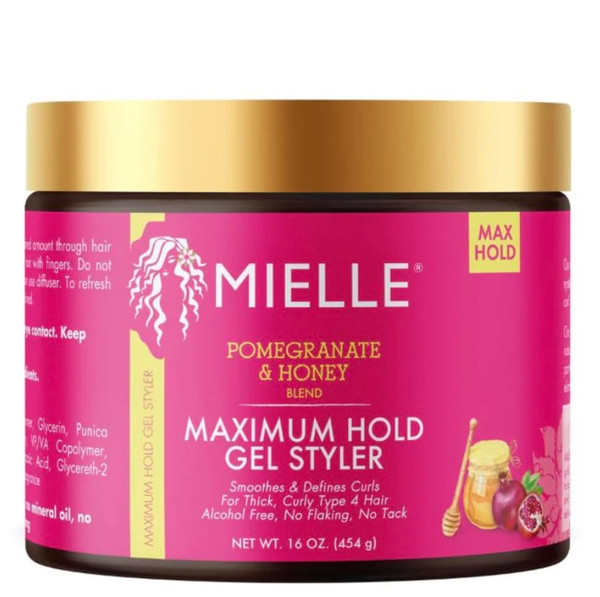 Mielle Pomegranate & Honey Maximum Hold Gel Styler - 16 oz