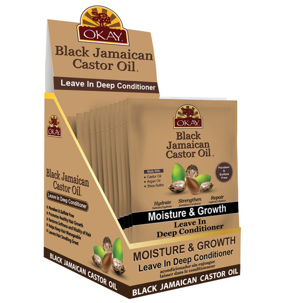 Okay Black Castor Oil Leave-In Conditioner - 1.25 fl oz