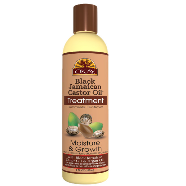 Okay Black Castor Oil Moisture Growth Treatment - 8 fl oz