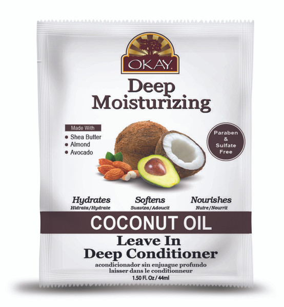 Okay Coconut Oil Deep Moisturizing Leave-In Conditioner - 1.5 fl oz