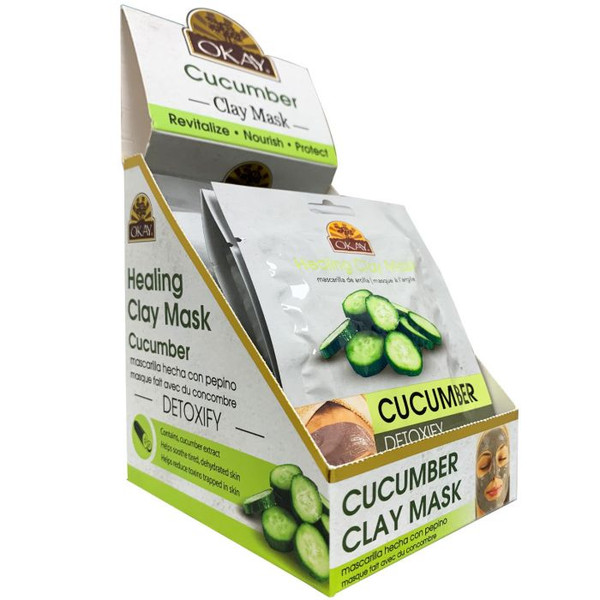 OKAY Pure Naturals Healing Clay Mask Cucumber - 1.5 oz