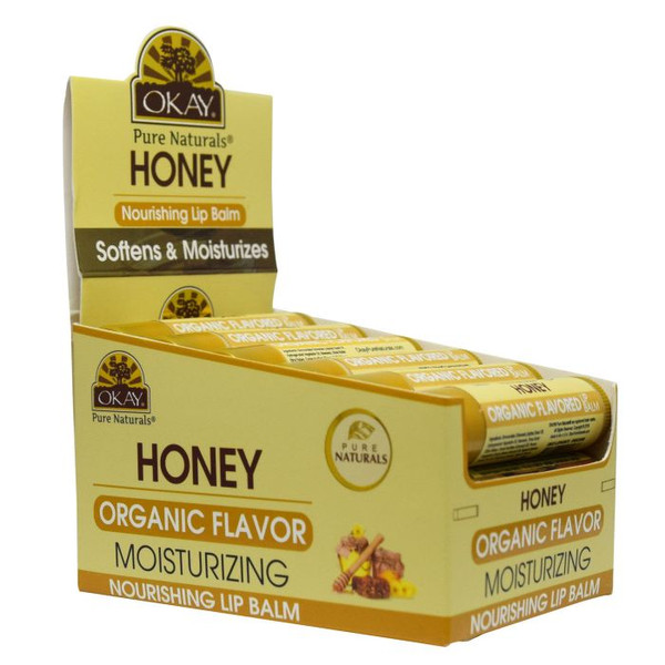 OKAY Pure Naturals Honey Organic Flavored Lip Balm - 0.15 oz