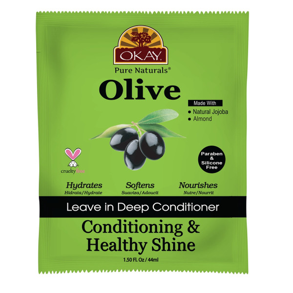 Okay Pure Naturals Olive Oil Leave In Conditioner - 1.5 fl oz