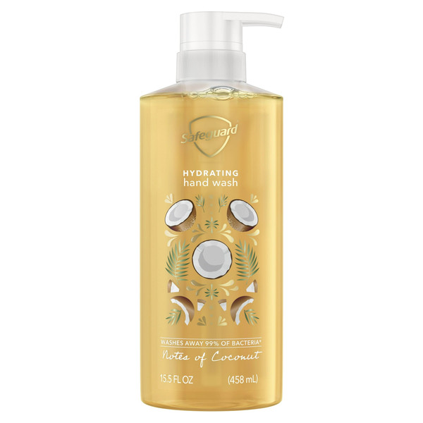Safeguard Liquid Hand Soap Nourishing Notes Of Coconut, 15.5 Oz