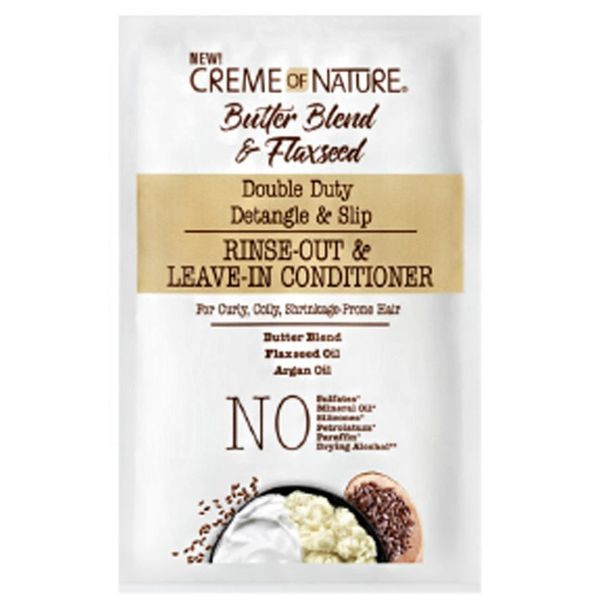 Creme of Nature Butter Blend & Flaxseed Leave-In Conditioner - 1.7 oz