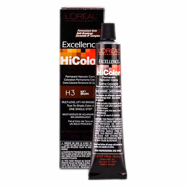 Loreal Excellence Hicolor H3 Soft Brown - 1.74 oz
