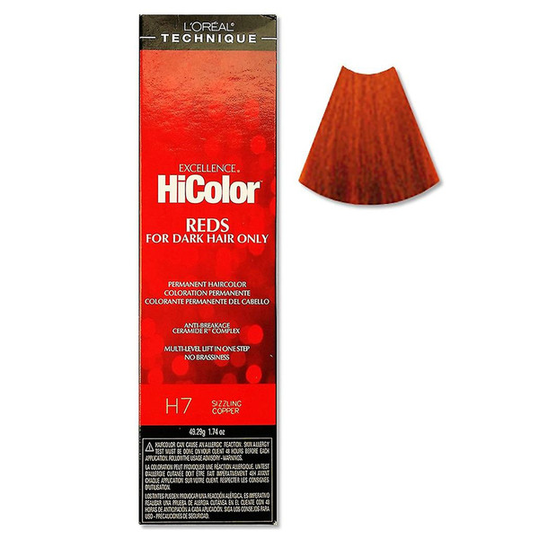 Loreal Excellence Hicolor H7 Sizzling Copper - 1.74 oz