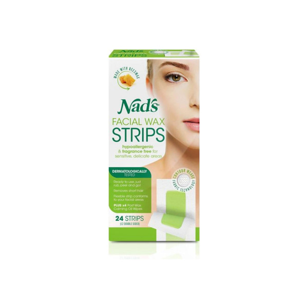 Nad'S Facial Hair Removal Strips 24 Each