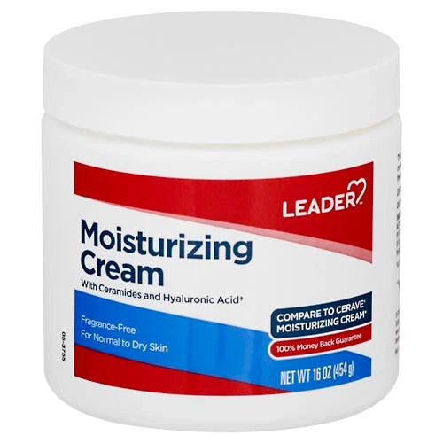 Leader Moisturizing Cream for Normal to Dry Skin - 16 Oz