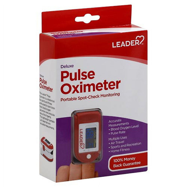 Leader Pulse Oximeter Portable Spot-Check Monitoring - 1 Ct