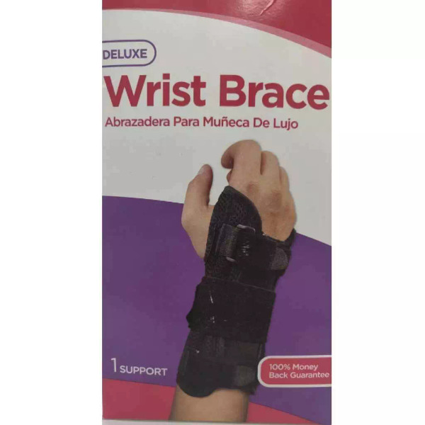 Leader Deluxe Left Hand Wrist Brace Black Small/Medium - 1 Ct
