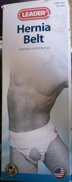 Leader Hernia Belt White Large - 1ct