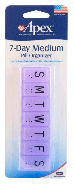Apex 7-Day Pill Organizer Medium - 1 ea