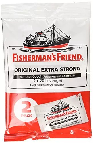Fisherman's Friend Extra Strong Menthol Cough Suppressant - 40 Lozenges