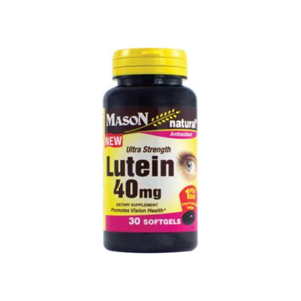 Mason Natural Lutein 40Mg Ultra Strength 30 Ea