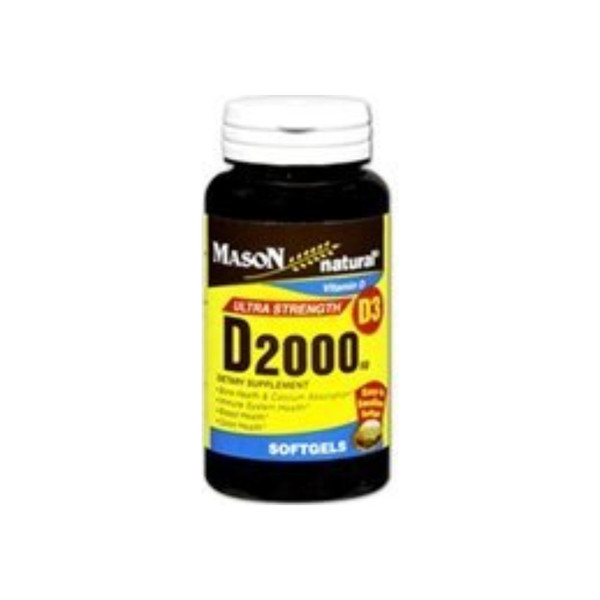 Mason Natural D 2000 Iu Softgels Ultra Strength 300 Soft Gels