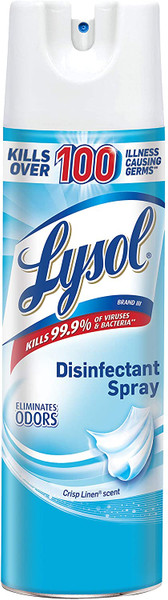 Lysol Disinfectant Spray, Crisp Linen, 19 Oz