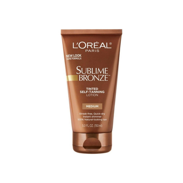 L'Oreal Sublime Bronze Tinted Self-Tanning Lotion Medium Natural Tan 5 Oz