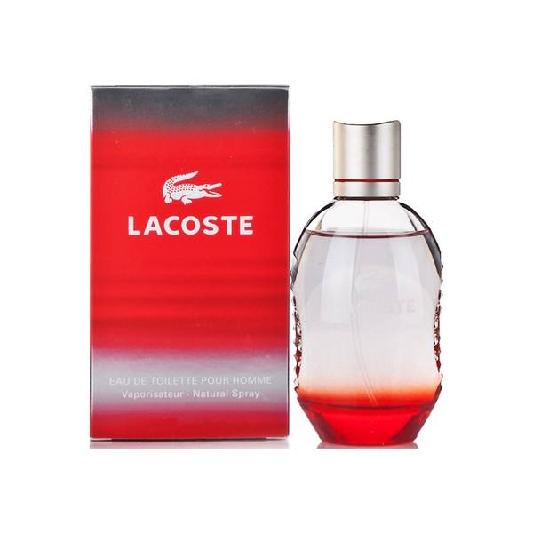 Lacoste  Red Eau De Toilette Spray For Men 4.2 Oz