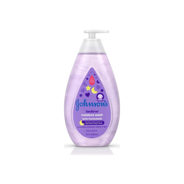 Johnson'S Tear-Free Bedtime Baby Moisture Wash With Soothing Naturalcalm Aromas, 27.1 Oz