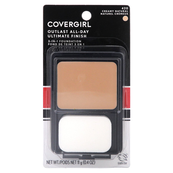 COVERGIRL Outlast All-Day Ultimate Finish 3-in-1 Foundation - 420 Creamy Natural