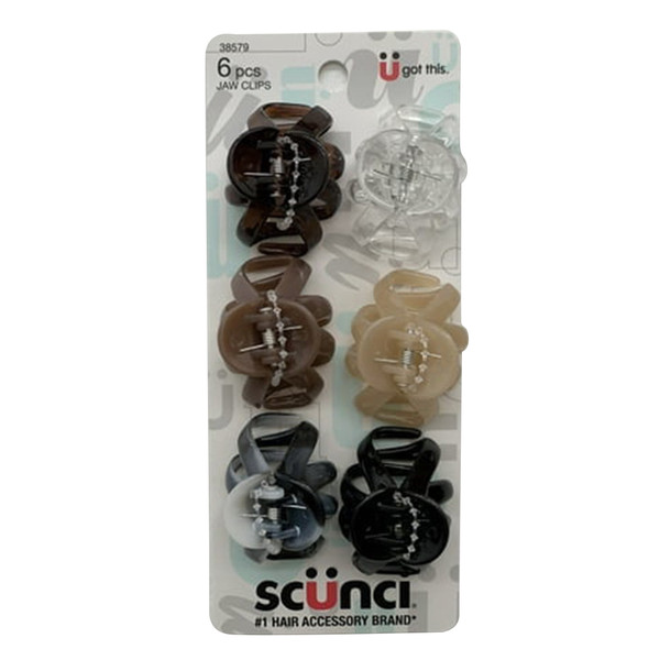 Sc++nci U Got This Small Octopus Jaw Clips Assorted Color, 6 CT