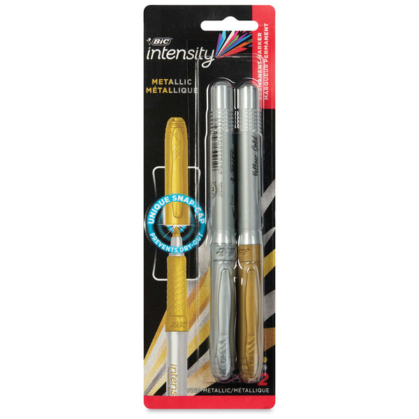 BiC Intensity Fine Point Permanent Markers Metallics - 2 Count