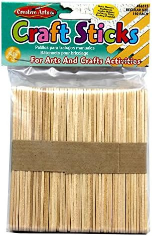 CLi Creative Arts Craft Sticks - Natural - 150 Count
