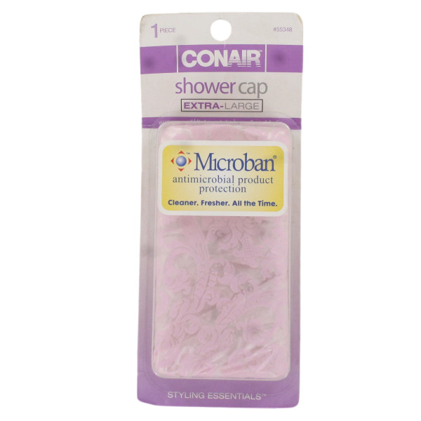 CONAIR Safe & Dry Extra Large Antimicrobial Protection Shower Cap - 1 Ct