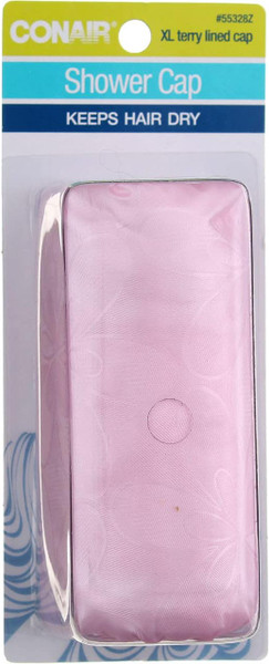 CONAIR Terry Lined Shower Cap - 2.4 oz