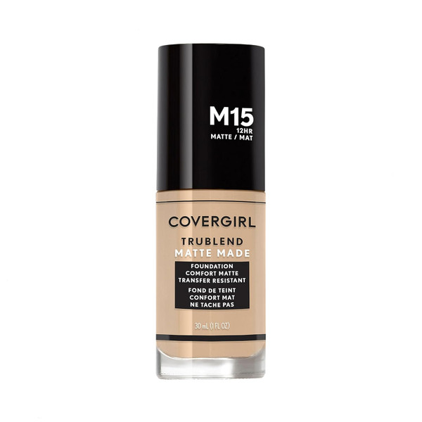 COVERGIRL TruBlend Matte Made Liquid Foundation M15 Buff Beige - 1 fl oz