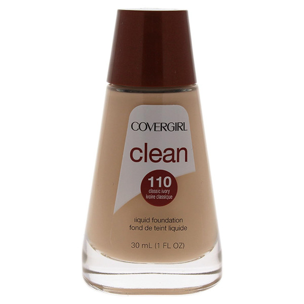 COVERGIRL Clean Invisible Foundation 110 Classic Ivory - 1 fl oz