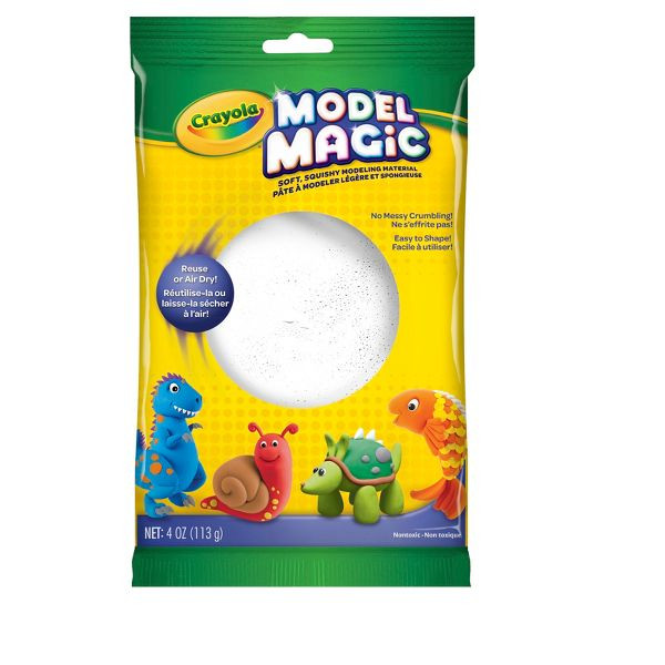 Crayola Model Magic Non-Toxic Modeling Clay White - 4 oz