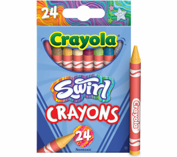 Crayola Swirl Crayons - 24 Ct