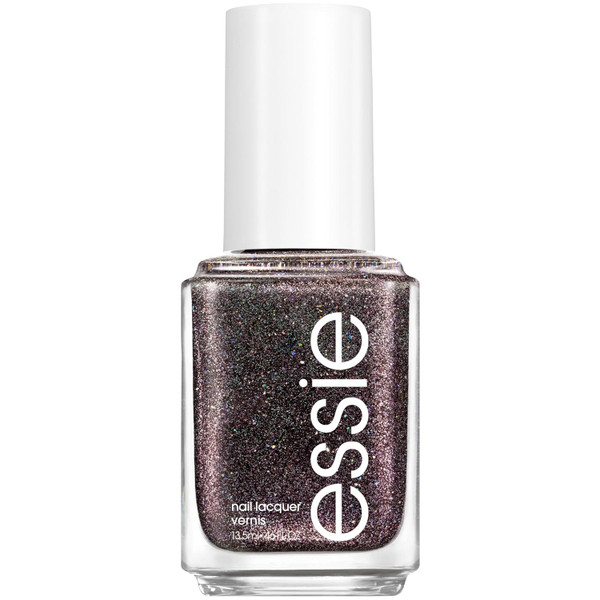 essie salon-quality nail polish, vegan, punk at heart, black, studs & spikes - 0.46 fl oz
